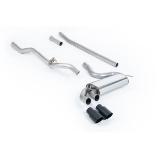 Milltek downpipe-back 63.50 mm — Bez rezonatora — Dupli 90mm GT90 — MCXAU103