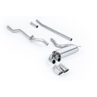 Milltek downpipe-back 63.50 mm — Bez rezonatora — Dupli 90mm GT90 — MCXAU104