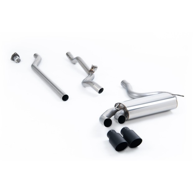 Milltek downpipe-back 63.50 mm — Bez rezonatora — Dupli 90mm GT90 — MCXAU105