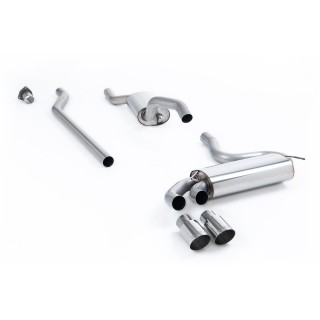 Milltek downpipe-back 63.50 mm — Sa rezonatorom — Dupli 90mm GT90 — MCXAU107
