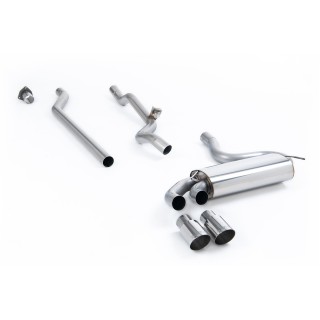 Milltek downpipe-back 63.50 mm — Bez rezonatora — Dupli 90mm GT90 — MCXAU108