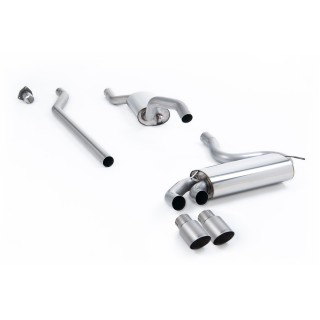Milltek downpipe-back 63.50 mm — Sa rezonatorom — Dupli 90mm GT90 — MCXAU111