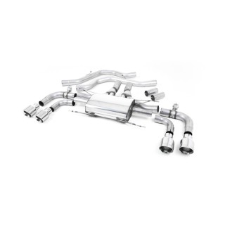 Milltek izduv iza prednje cevi 70.00 mm — Četiri završetka 100 mm GT100 — SSXAR001