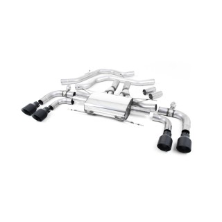 Milltek izduv iza prednje cevi 70.00 mm — Četiri završetka 100 mm GT100 — SSXAR002