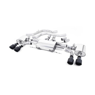 Milltek izduv iza prednje cevi 70.00 mm — Četiri završetka 100 mm GT100 — SSXAR13