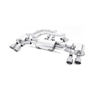 Milltek izduv iza prednje cevi 70.00 mm — Četiri završetka 100 mm GT100 — SSXAR14