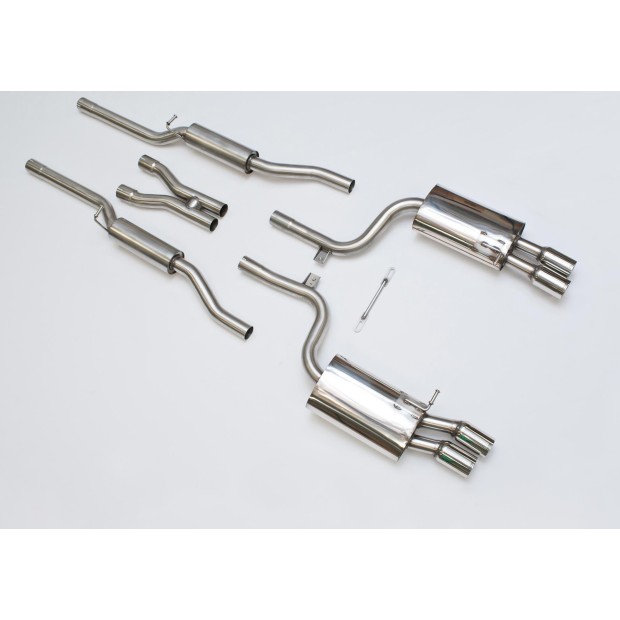 Milltek cat-back 57.15 mm — Sa rezonatorom — Dupli 76.2mm Special — SSXAU046