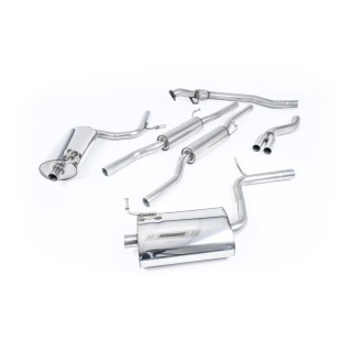 Milltek cat-back 63.50 mm — Dupli 100mm Jet — SSXAU089