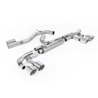 Milltek OPF-back 80 mm — S3 8Y Sportback — Race, bez rezonatora — polirani