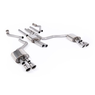 Milltek cat-back 70.00 mm — Sa rezonatorom — Četvorostruki 100mm GT100 — SSXAU1055