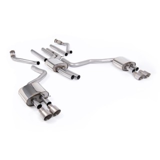 Milltek cat-back 70.00 mm — Sa rezonatorom — Četvorostruki 100mm GT100 — SSXAU1057