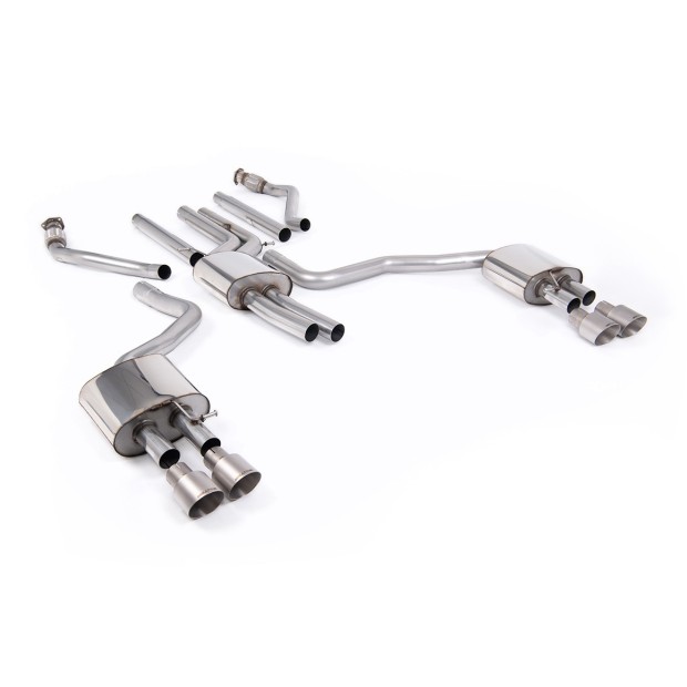 Milltek cat-back 70.00 mm — Sa rezonatorom — Četvorostruki 100mm GT100 — SSXAU1057