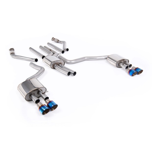 Milltek cat-back 70.00 mm — Sa rezonatorom — Četvorostruki 100mm GT100 — SSXAU1058