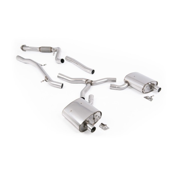 Milltek cat-back 0.00 mm — Bez rezonatora — SSXAU1112