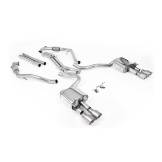 Milltek cat-back 63.50 mm — Bez rezonatora — Četvorostruki 100mm GT100 — SSXAU1115