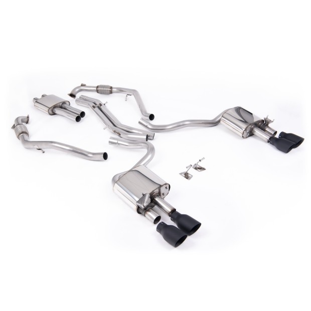Milltek cat-back 63.50 mm — Sa rezonatorom — Četvorostruki 100mm GT100 — SSXAU1121