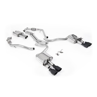 Milltek cat-back 63.50 mm — Sa rezonatorom — Četvorostruki 100mm GT100 — SSXAU1164