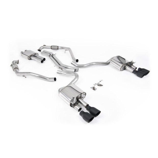 Milltek cat-back 63.50 mm — Sa rezonatorom — Četvorostruki 100mm GT100 — SSXAU1164