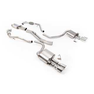 Milltek cat-back 63.50 mm — Sa rezonatorom — Četvorostruki 100mm GT100 — SSXAU1192