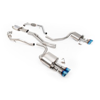 Milltek cat-back 63.50 mm — Sa rezonatorom — Četvorostruki 100mm GT100 — SSXAU1195