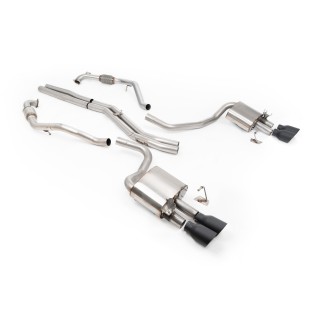 Milltek cat-back 63.50 mm — Bez rezonatora — Četvorostruki 100mm GT100 — SSXAU1199
