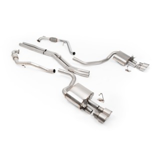 Milltek cat-back 63.50 mm — Bez rezonatora — Četvorostruki 100mm GT100 — SSXAU1200