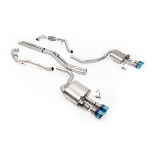 Milltek cat-back 63.50 mm — Bez rezonatora — Četvorostruki 100mm GT100 — SSXAU1201