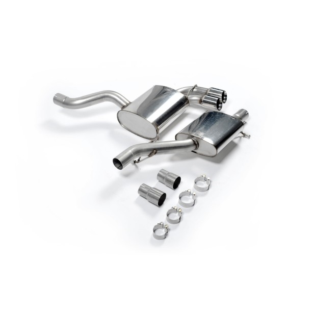 Milltek cat-back 69.85 mm — Sa rezonatorom — Dupli 80mm GT80 — SSXAU126