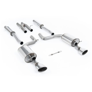 Milltek cat-back 69.85 mm — ovalni ovalni — SSXAU213