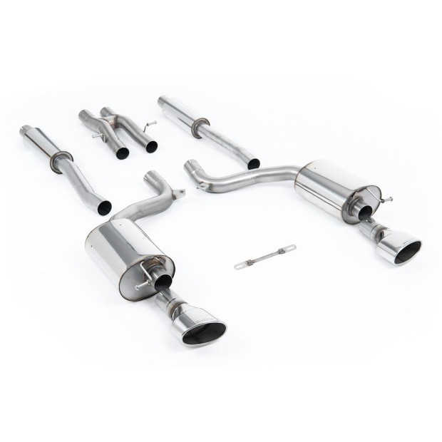 Milltek cat-back 69.85 mm — ovalni ovalni — SSXAU213