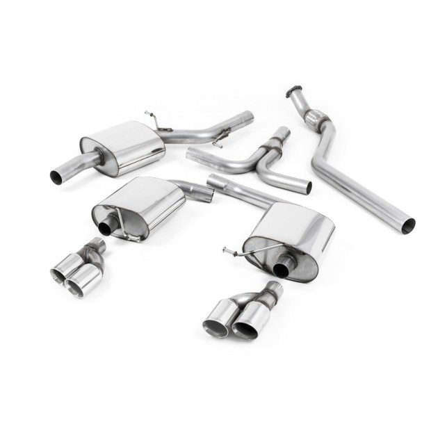 Milltek cat-back 70.00 mm — Dupli 80mm GT80 — SSXAU242