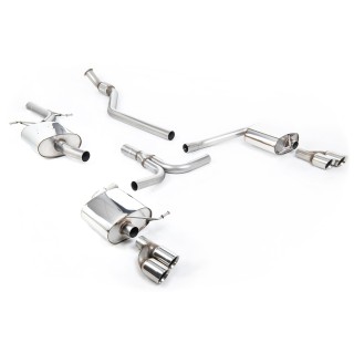 Milltek cat-back 70.00 mm — Dupli 80mm GT80 — SSXAU249