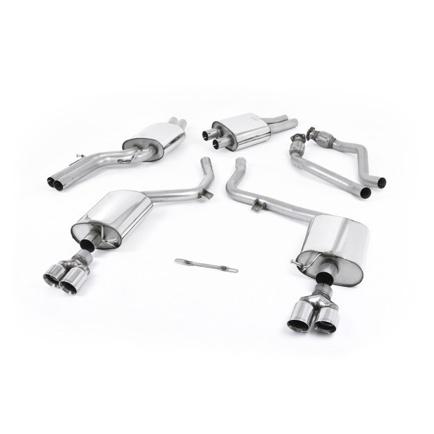 Milltek cat-back 60.30 mm — Dupli 80mm GT-80 — SSXAU256