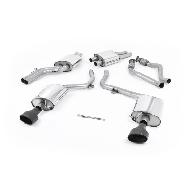 Milltek cat-back 60.30 mm — 150 X 95mm Crni ovalni — SSXAU262