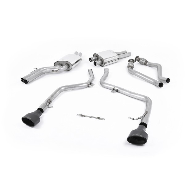Milltek cat-back 60.30 mm — 150 X 95mm Crni ovalni — SSXAU264