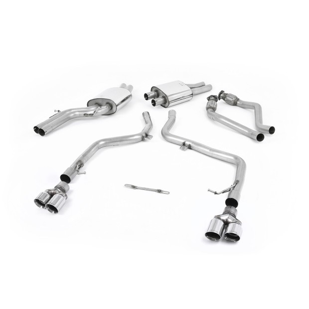 Milltek cat-back 60.30 mm — Dupli 80mm GT-80 — SSXAU265