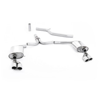 Milltek cat-back 70.00 mm — Dupli 80mm GT80 — SSXAU271