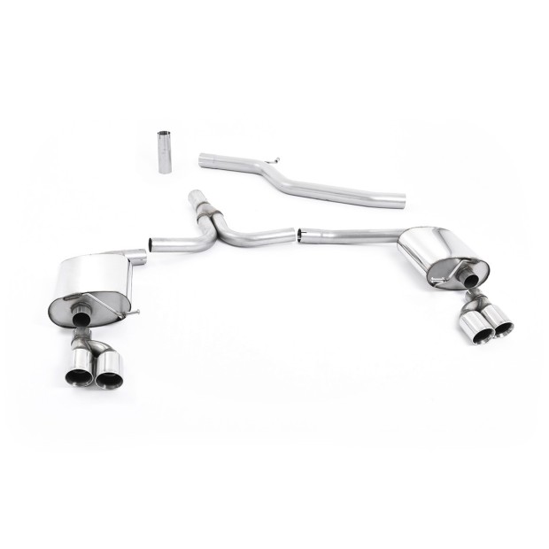 Milltek cat-back 70.00 mm — Dupli 80mm GT80 — SSXAU271