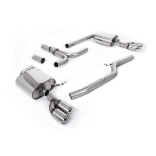 Milltek cat-back 70.00 mm — Dupli 80mm GT80 — SSXAU274