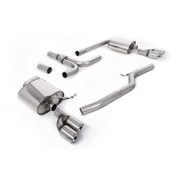 Milltek cat-back 70.00 mm — Dupli 80mm GT80 — SSXAU274