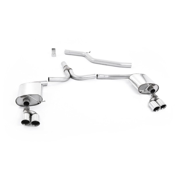 Milltek cat-back 70.00 mm — Dupli 80mm GT80 — SSXAU299
