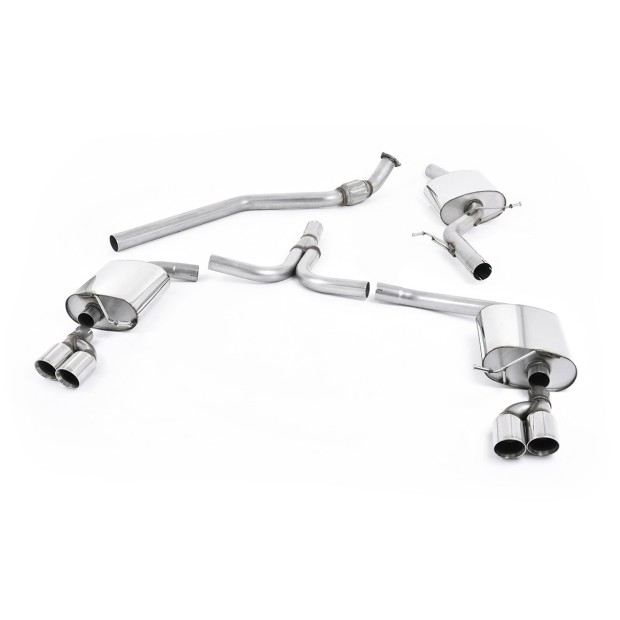 Milltek cat-back 70.00 mm — Dupli 80mm GT80 — SSXAU303