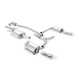 Milltek cat-back 70.00 mm — Dupli 100mm GT100 — SSXAU318