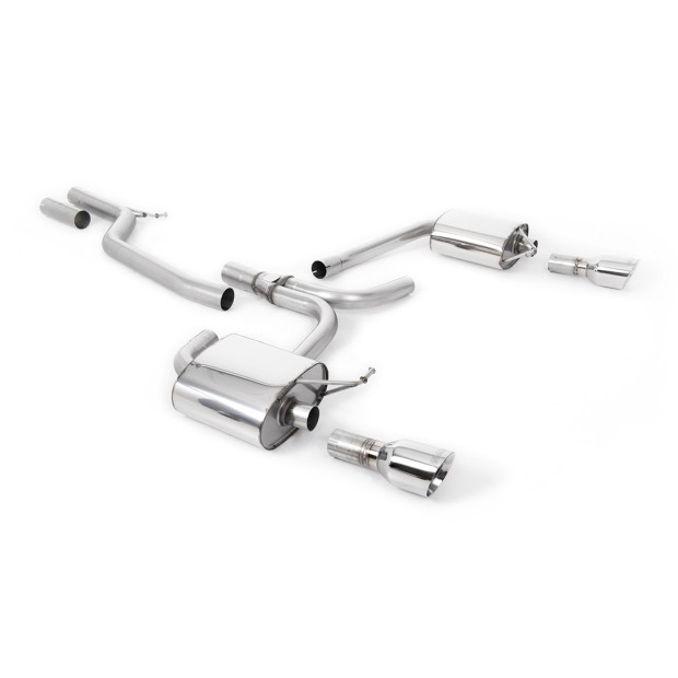 Milltek cat-back 70.00 mm — Dupli 100mm GT100 — SSXAU324