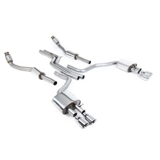 Milltek cat-back 70.00 mm — Bez rezonatora — Četvorostruki 100mm GT100 — SSXAU331