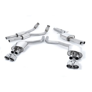 Milltek cat-back 70.00 mm — Sa rezonatorom — Četvorostruki 100mm GT100 — SSXAU332