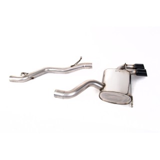 Milltek cat-back 69.85 mm — Bez rezonatora — Dupli Ceramic Crni GT80 — SSXAU351