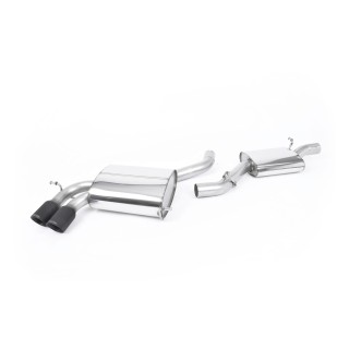 Milltek cat-back 69.85 mm — Sa rezonatorom — Dupli Ceramic Crni GT80 — SSXAU352