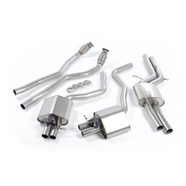 Milltek cat-back 69.85 mm — Sa rezonatorom — SSXAU364