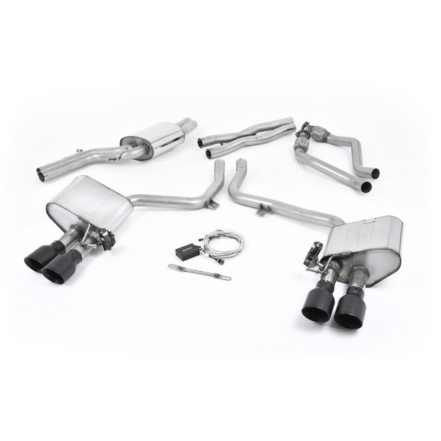 Milltek cat-back 60.30 mm — Četvorostruki 100mm GT100 — SSXAU406